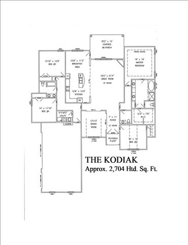 The kodiak Floorplan